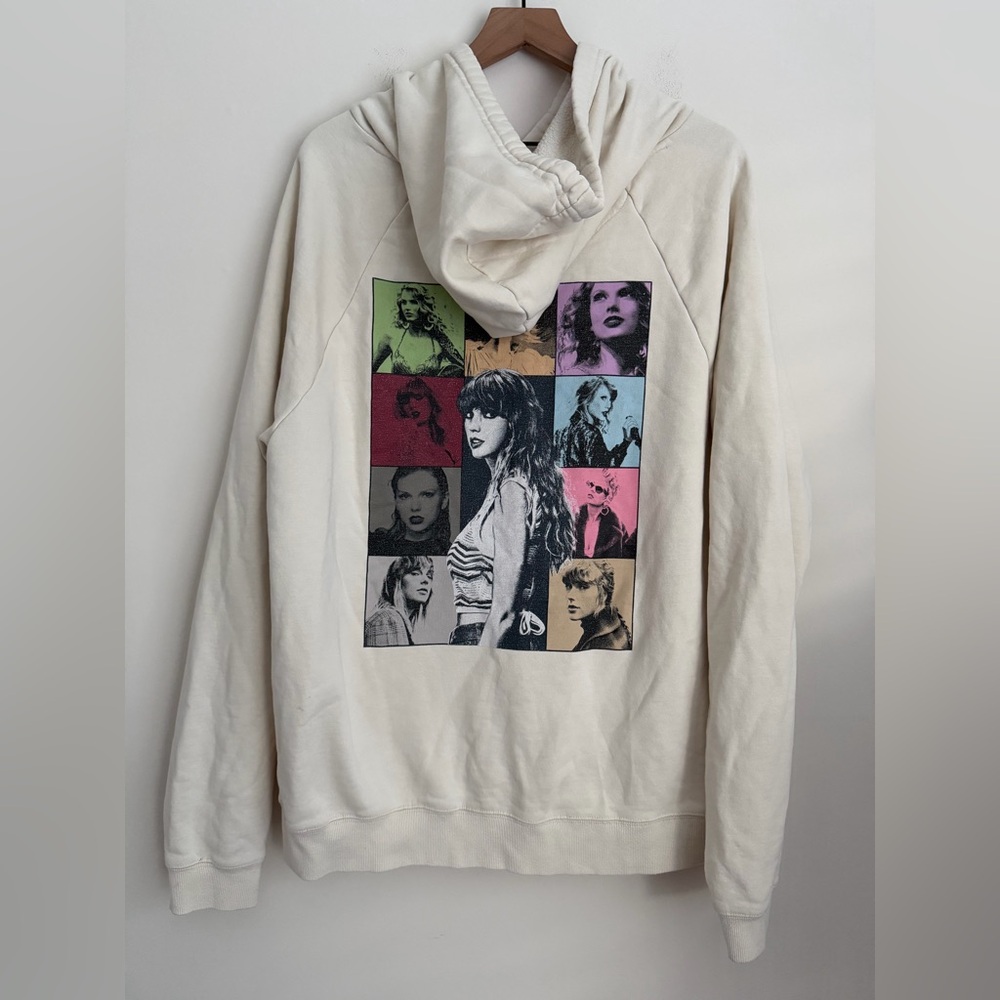 Taylor Swift Era Tour Merch Hoodie oversized cream L